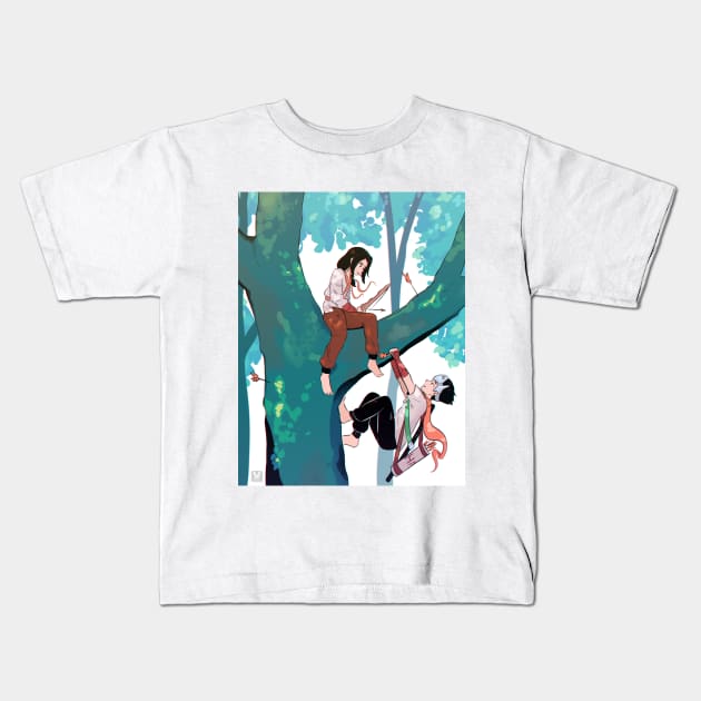 Shimada Boys Kids T-Shirt by Fruitcifer